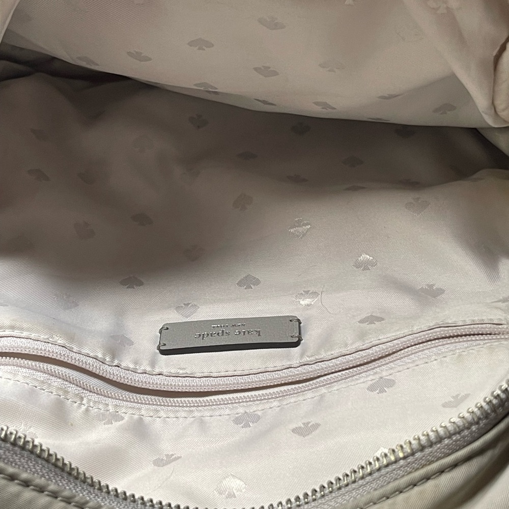 Kate Spade Light Gray Backpack - image 7